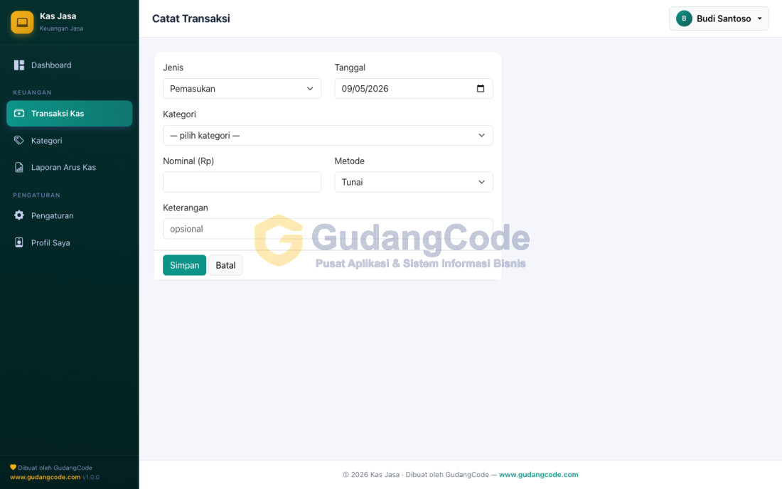 Aplikasi Keuangan Jasa & Freelance - Aplikasi Keuangan Jasa & Freelance — Screenshot 3