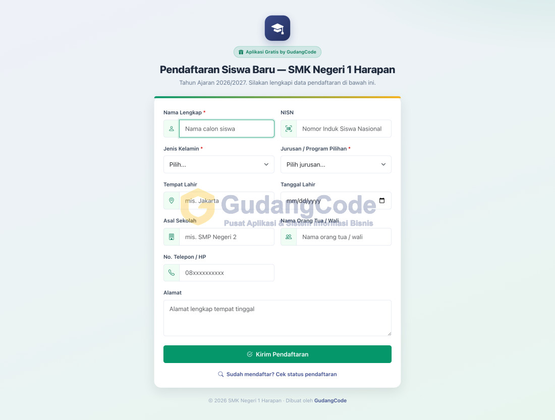 Aplikasi PPDB Online - Aplikasi PPDB Online — Screenshot 1