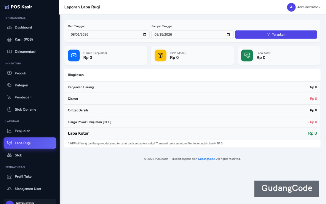 Laravel POS Cashier Application