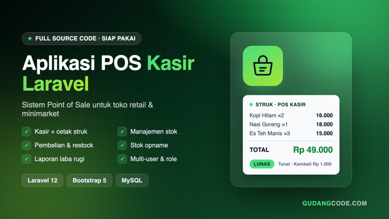 Laravel POS Cashier Application