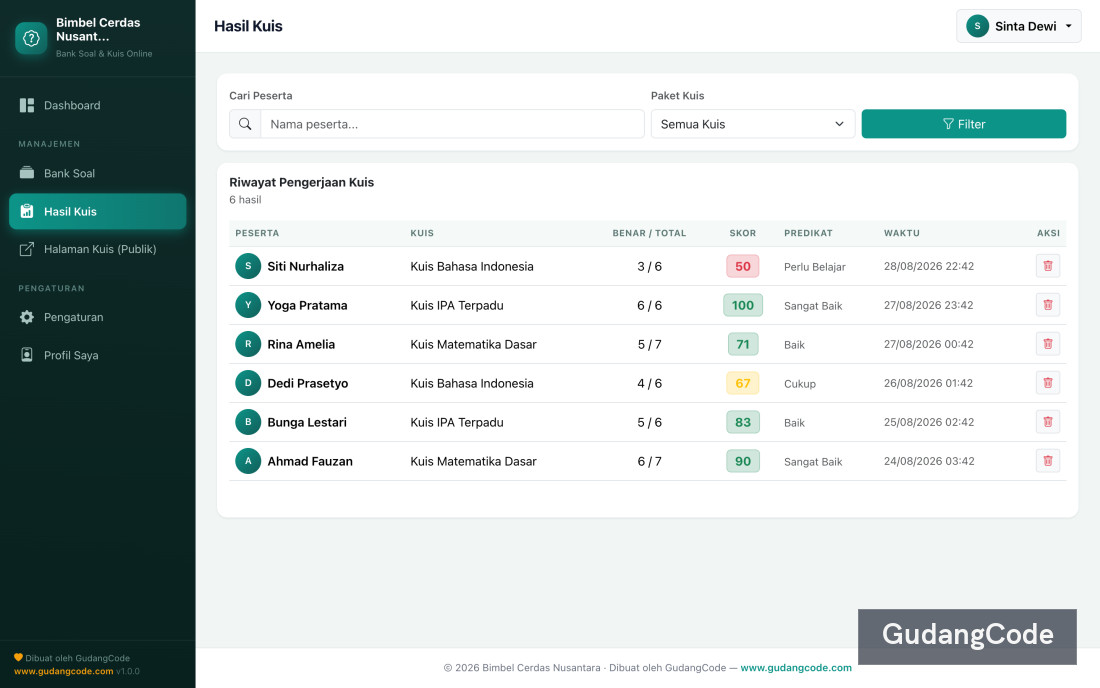 Aplikasi Bank Soal & Kuis Online - Aplikasi Bank Soal & Kuis Online — Screenshot 4