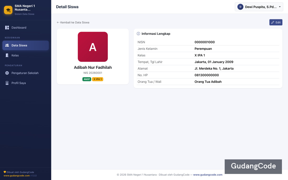 Student Data Management App