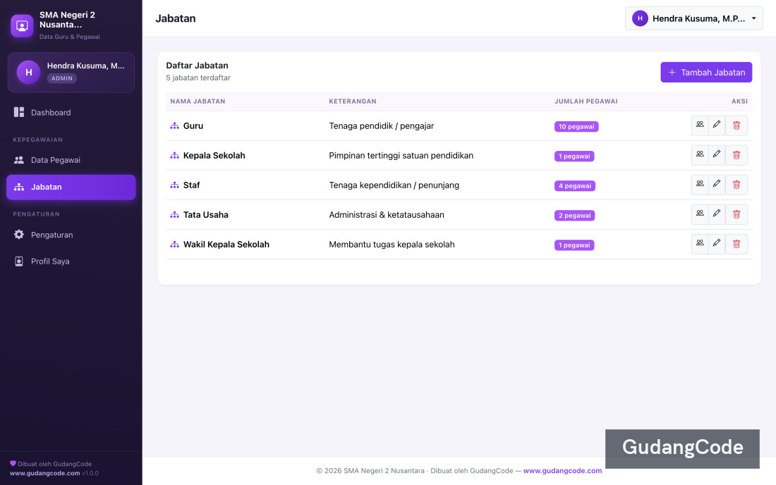 Aplikasi Data Guru & Pegawai - Aplikasi Data Guru & Pegawai — Screenshot 4