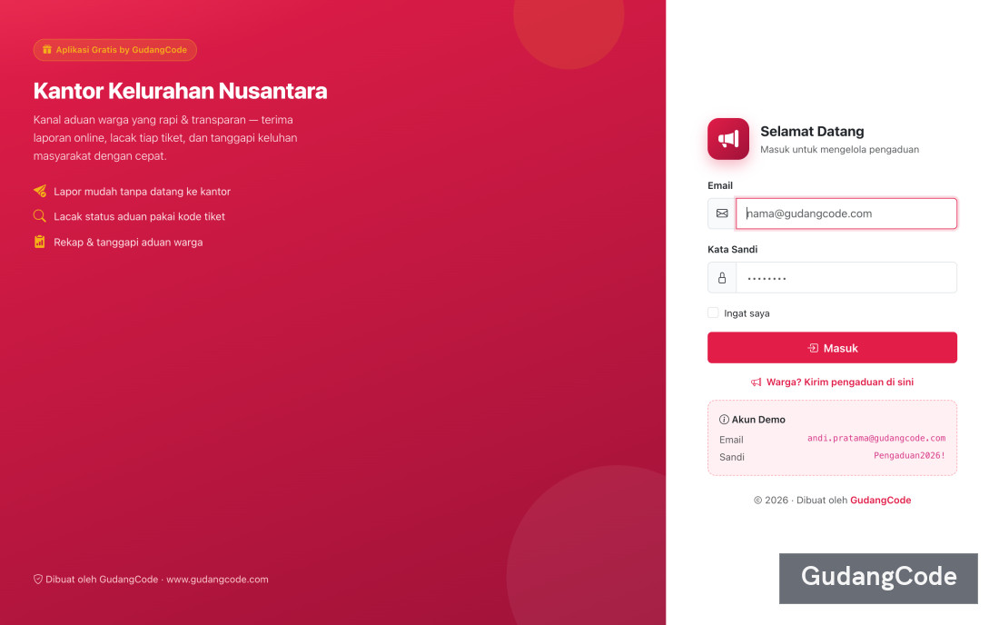 Aplikasi Pengaduan Warga - Aplikasi Pengaduan Warga — Screenshot 2