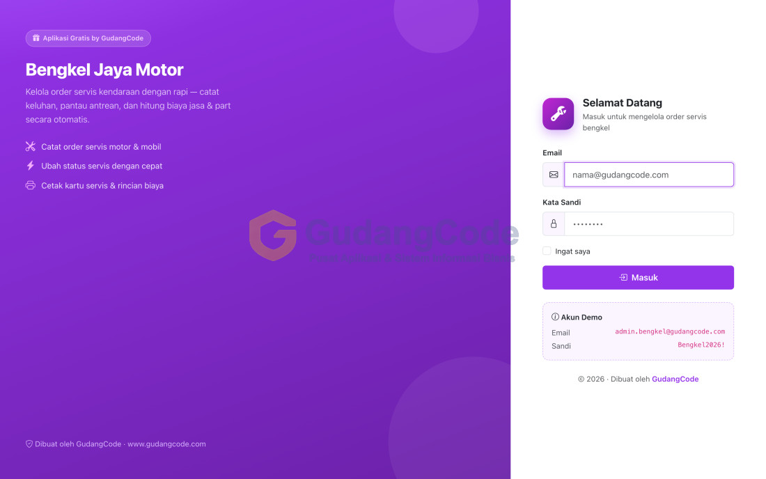 Mini Workshop Service App
