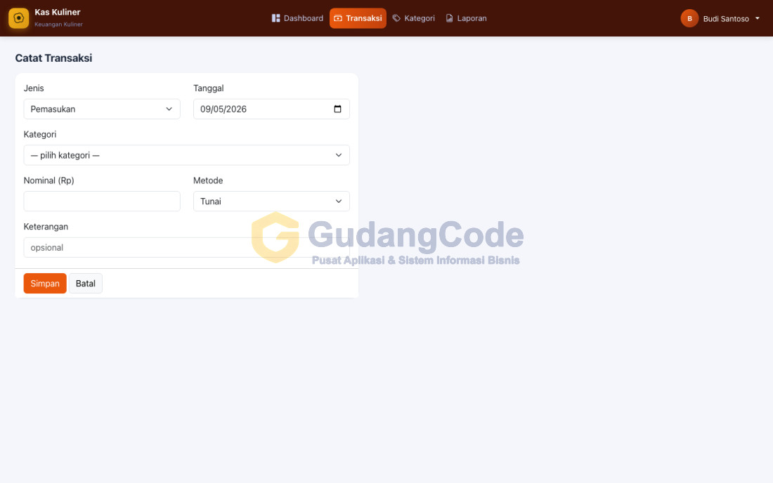 Aplikasi Keuangan Warung Makan & Kuliner - Aplikasi Keuangan Warung Makan & Kuliner — Screenshot 3