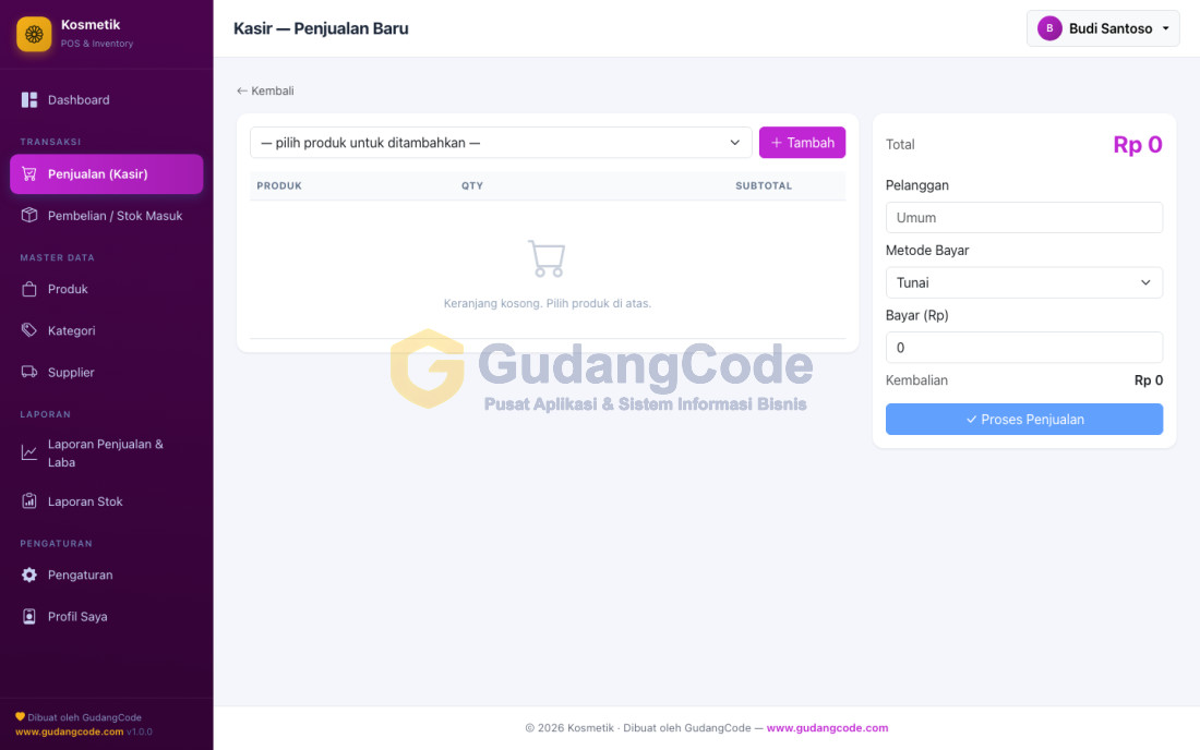 Cosmetics Store POS App