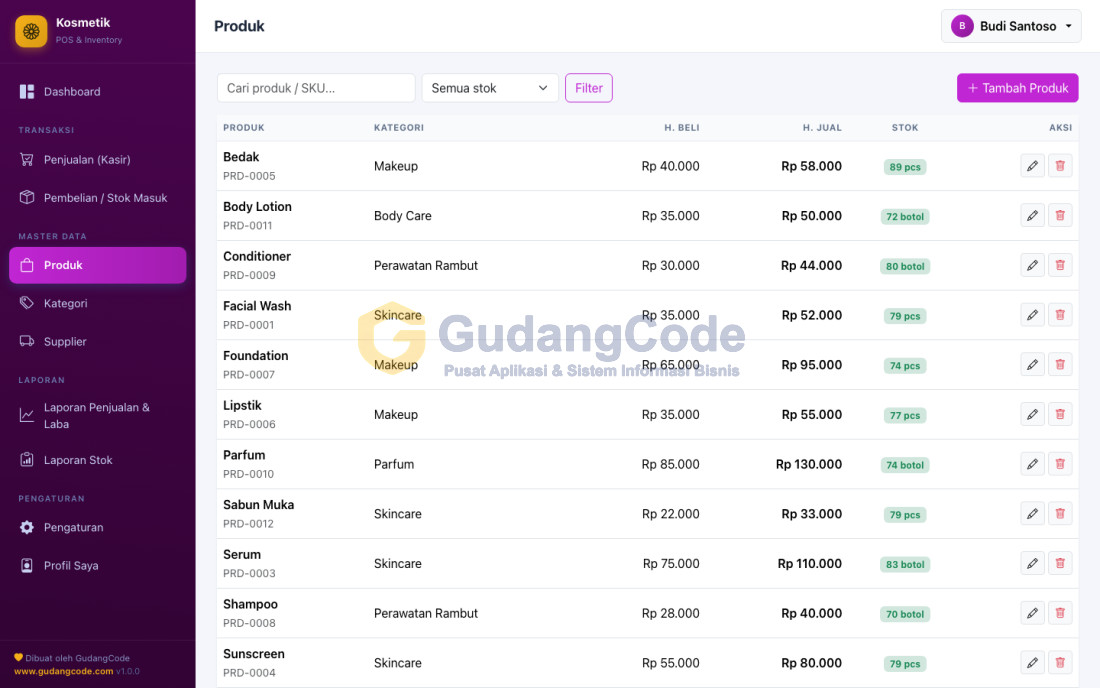 Cosmetics Store POS App