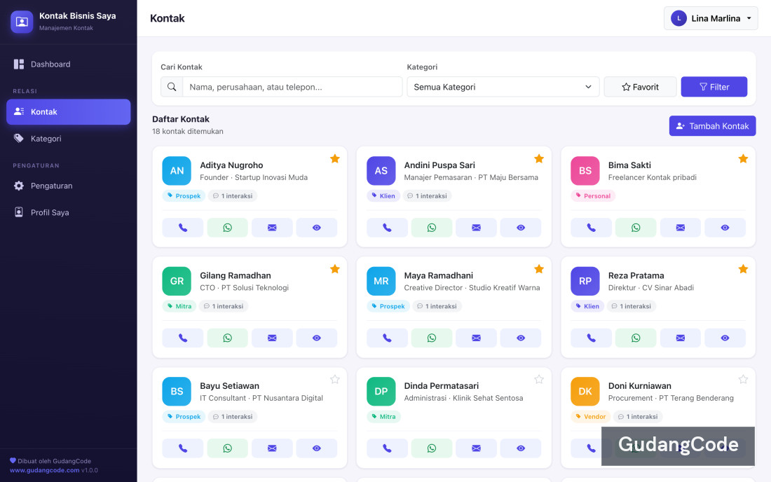 Contact Manager (Mini CRM) App