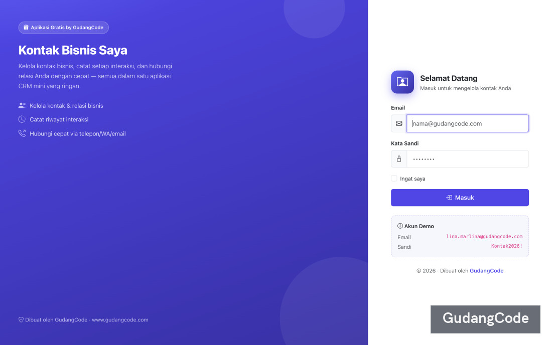 Contact Manager (Mini CRM) App