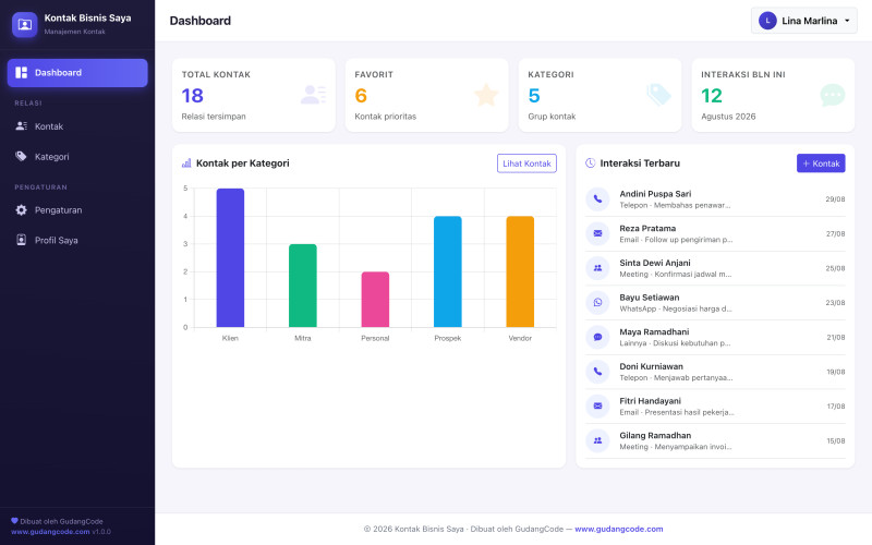 Contact Manager (Mini CRM) App