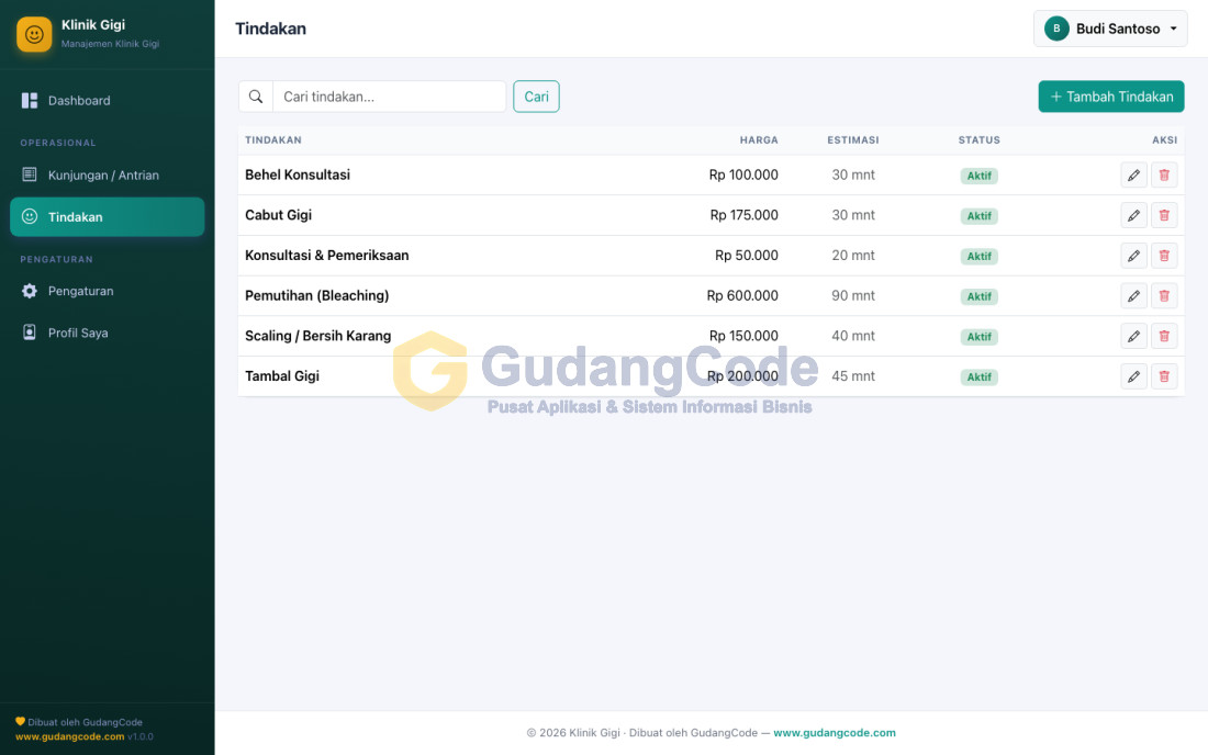 Aplikasi Manajemen Klinik Gigi - Aplikasi Manajemen Klinik Gigi — Screenshot 2