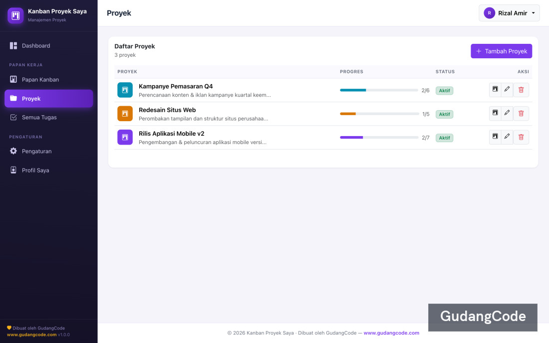 Aplikasi Kanban Proyek - Aplikasi Kanban Proyek — Screenshot 2