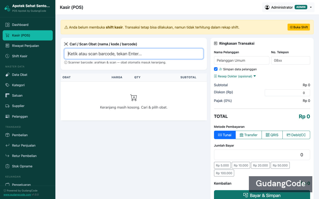 Aplikasi POS Apotek Laravel - Aplikasi POS Apotek Laravel — Screenshot 2