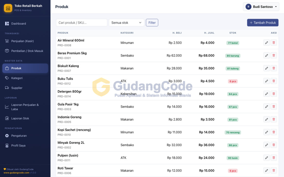 Aplikasi POS & Inventory Toko Retail - Aplikasi POS & Inventory Toko Retail — Screenshot 2
