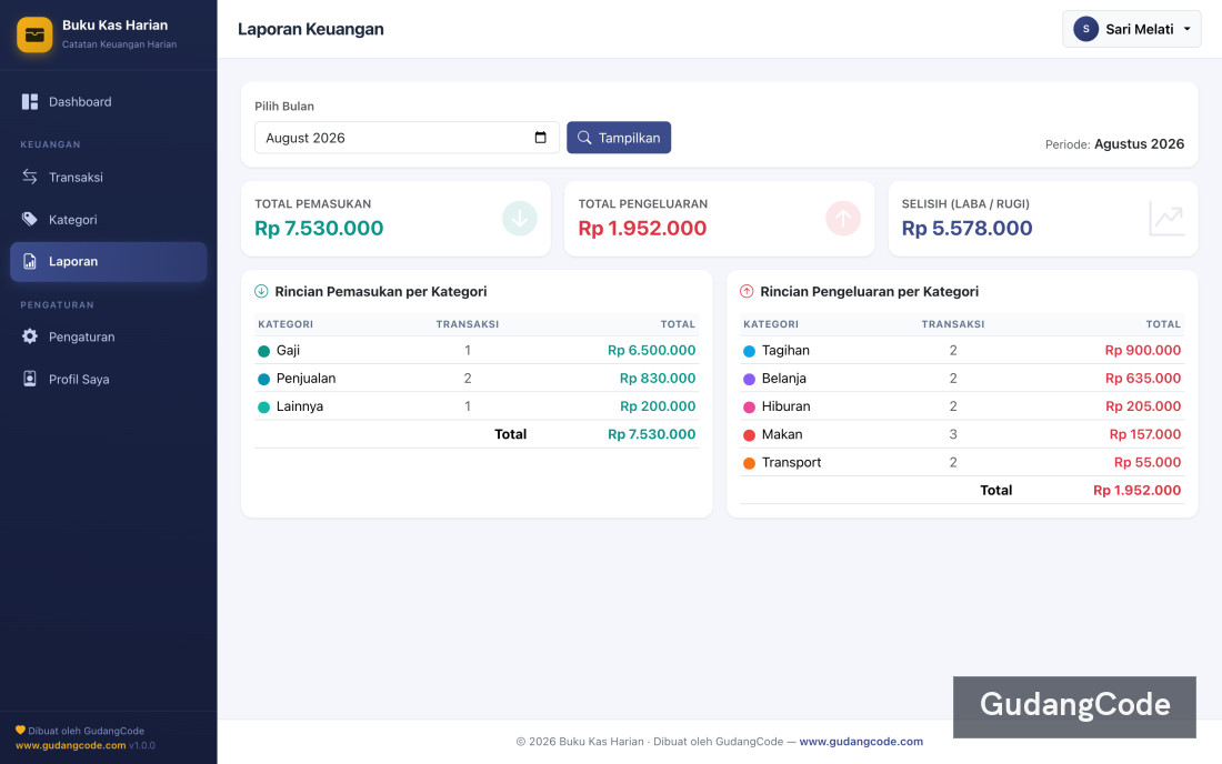 Daily Finance Tracker App