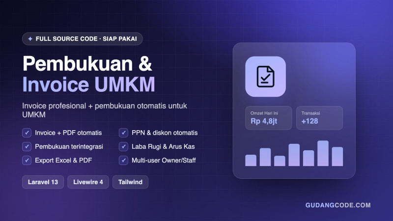 Aplikasi Pembukuan & Invoice UMKM - Aplikasi Pembukuan & Invoice UMKM — Tampilan Utama