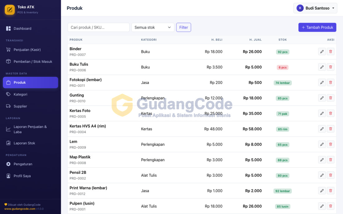 Aplikasi POS Toko ATK & Fotokopi - Aplikasi POS Toko ATK & Fotokopi — Screenshot 2