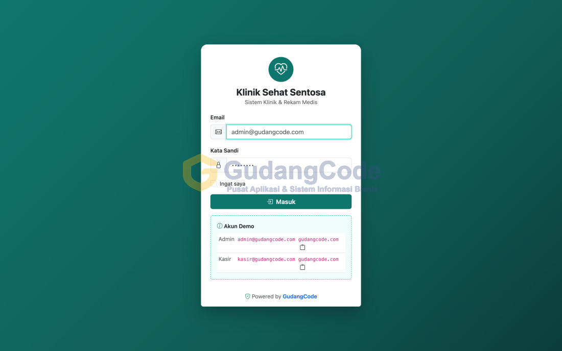 Aplikasi Klinik & Rekam Medis - Aplikasi Klinik & Rekam Medis — Screenshot 1