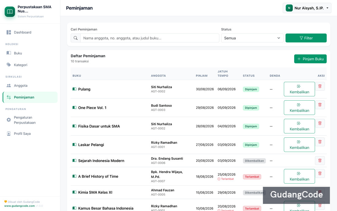 Mini Library App
