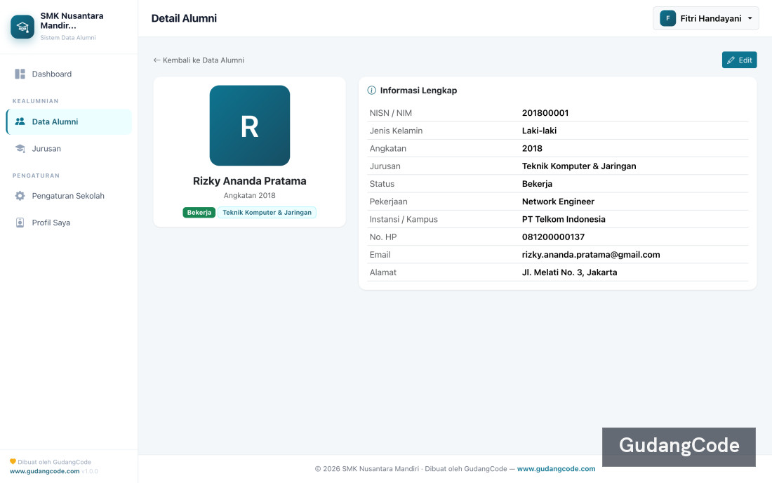 Aplikasi Data Alumni - Aplikasi Data Alumni — Screenshot 2