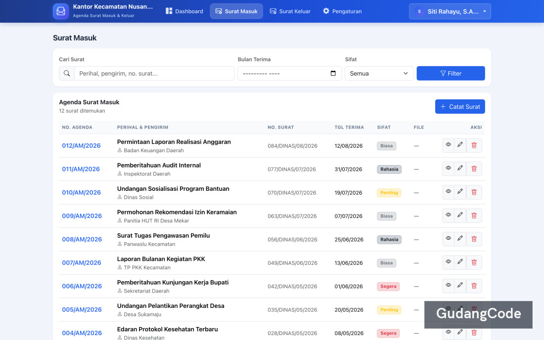 Mail Agenda App