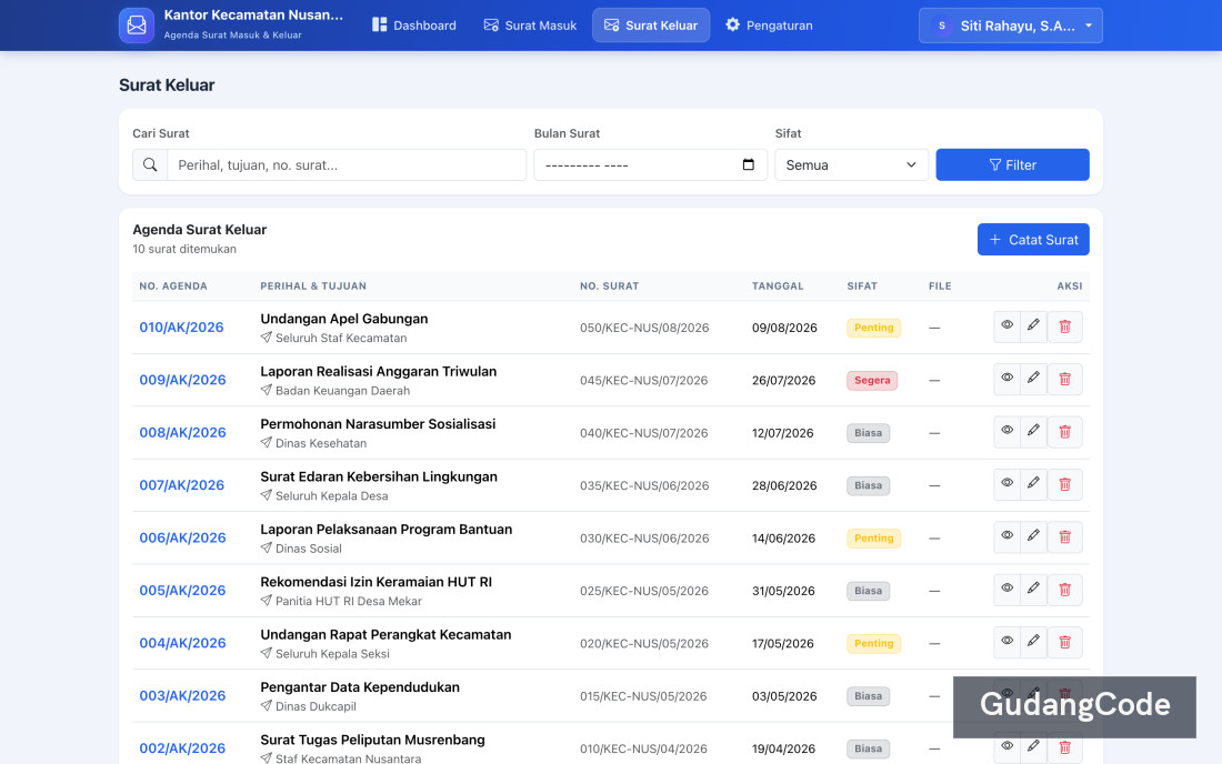 Mail Agenda App
