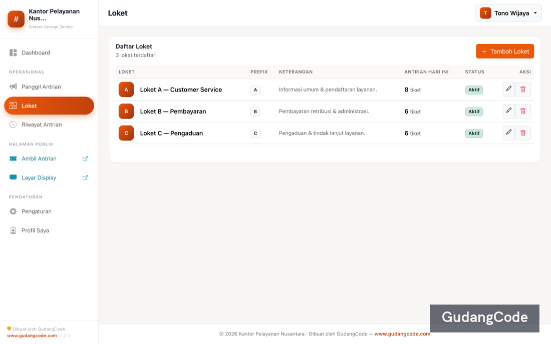 Aplikasi Nomor Antrian Online - Aplikasi Nomor Antrian Online — Screenshot 4