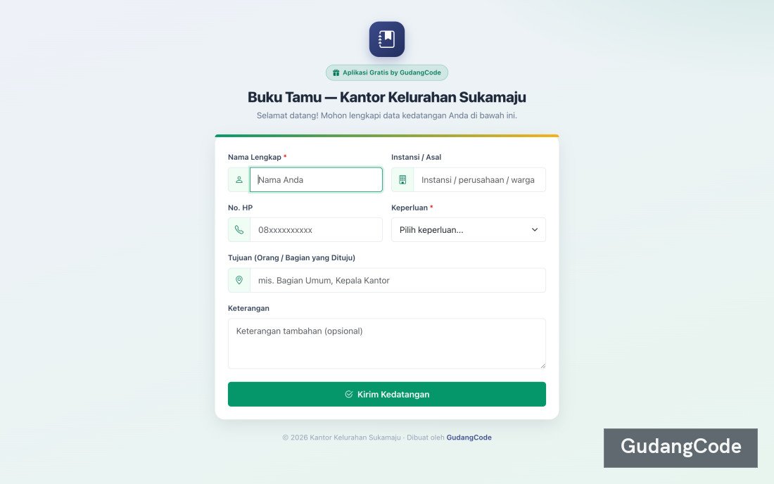 Digital Guest Book App
