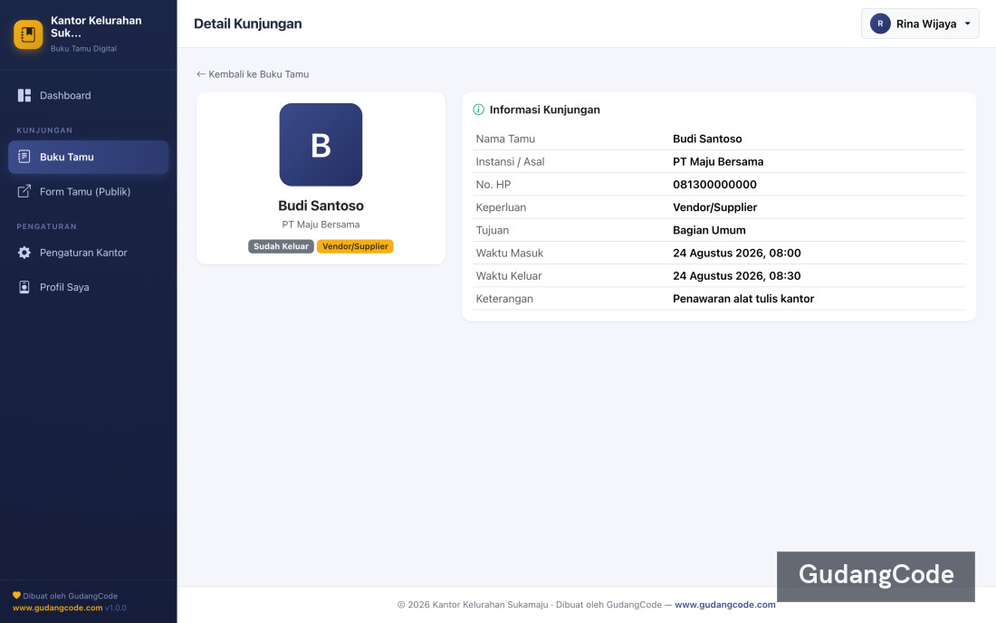 Digital Guest Book App