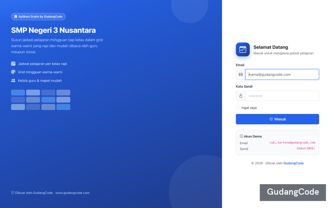 Aplikasi Jadwal Pelajaran - Aplikasi Jadwal Pelajaran — Screenshot 4