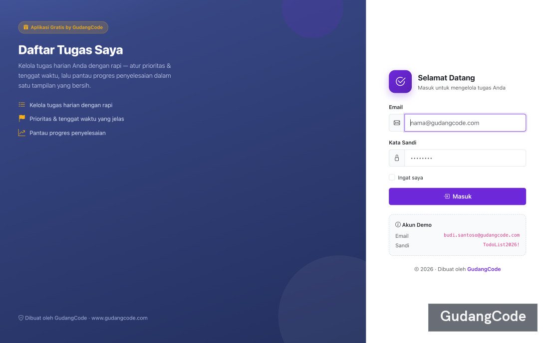 Aplikasi To-Do List - Aplikasi To-Do List — Screenshot 1