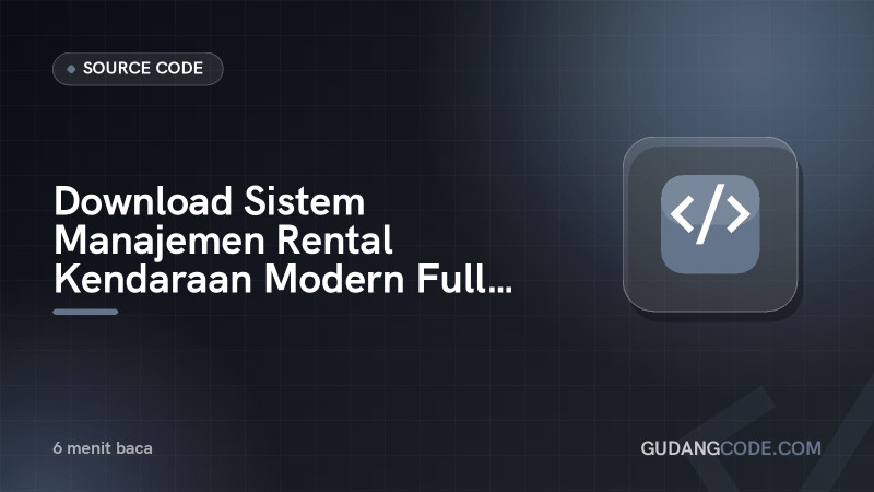 Download Modern Vehicle Rental Management System Source Code